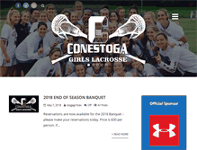 Tablet Screenshot of conestogagirlslacrosse.com